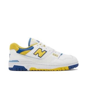 New Balance 550 White Yellow Blue Sneakers